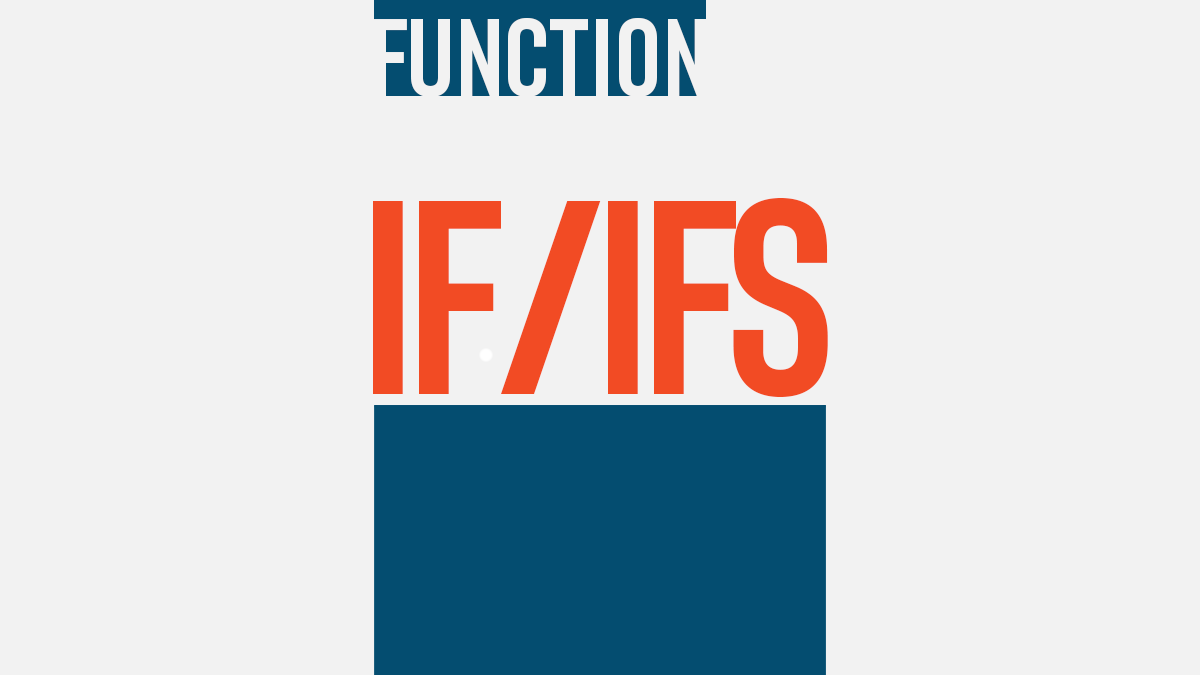 การใช้ IF / IFS