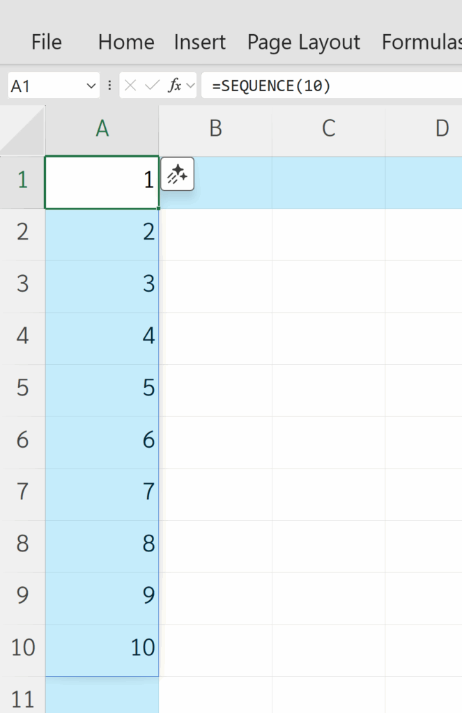 SEQUENCE function